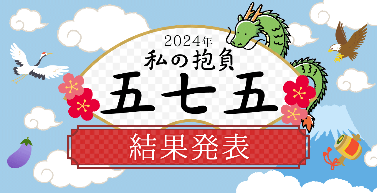 2022年 私の抱負五・七・五 結果発表